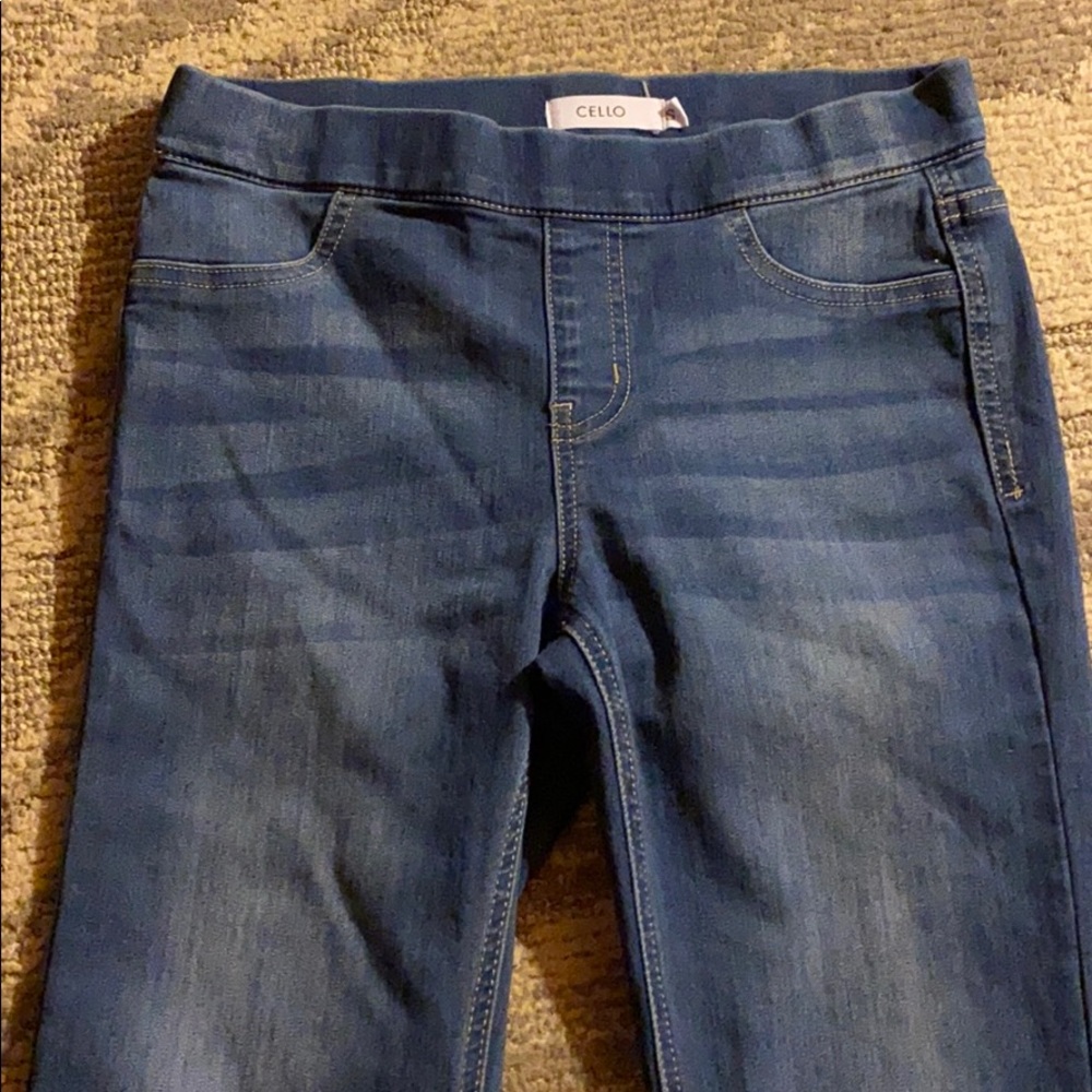 Cello Pull On Flare Jeans